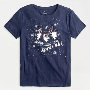 Jcrew Apres Ski printed cotton Tee